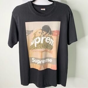 Supreme Black Graphic Short Sleeve Tee